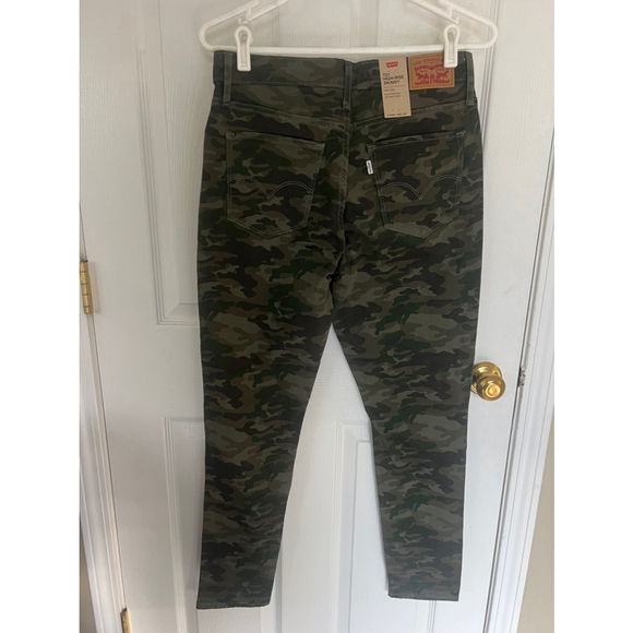 721 HIGH RISE SKINNY UTILITY WOMEN'S JEANS NWT Camouflage size 10 short LEVIS - Picture 6 of 9